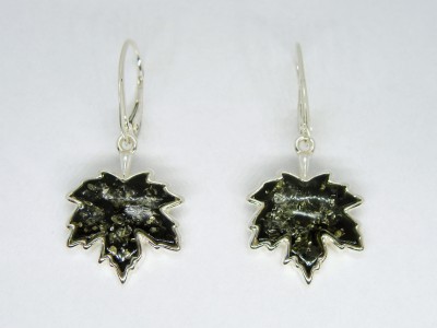 Srebrne kolczyki z bursztynem APP0002