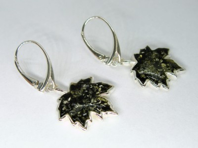 Srebrne kolczyki z bursztynem APP0002 3