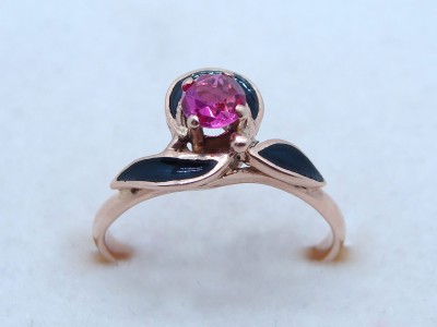 Złoty pierścionek GRU0010